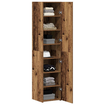 vidaXL Highboard Old Wood 40 x 42.5 x 185 cm