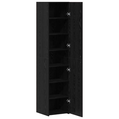 vidaXL Highboard Black Oak 40 x 42.5 x 185 cm
