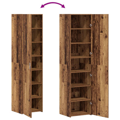 vidaXL Highboard Old Wood 45 x 42.5 x 185 cm
