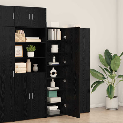 vidaXL Highboard Black Oak 45 x 42.5 x 185 cm