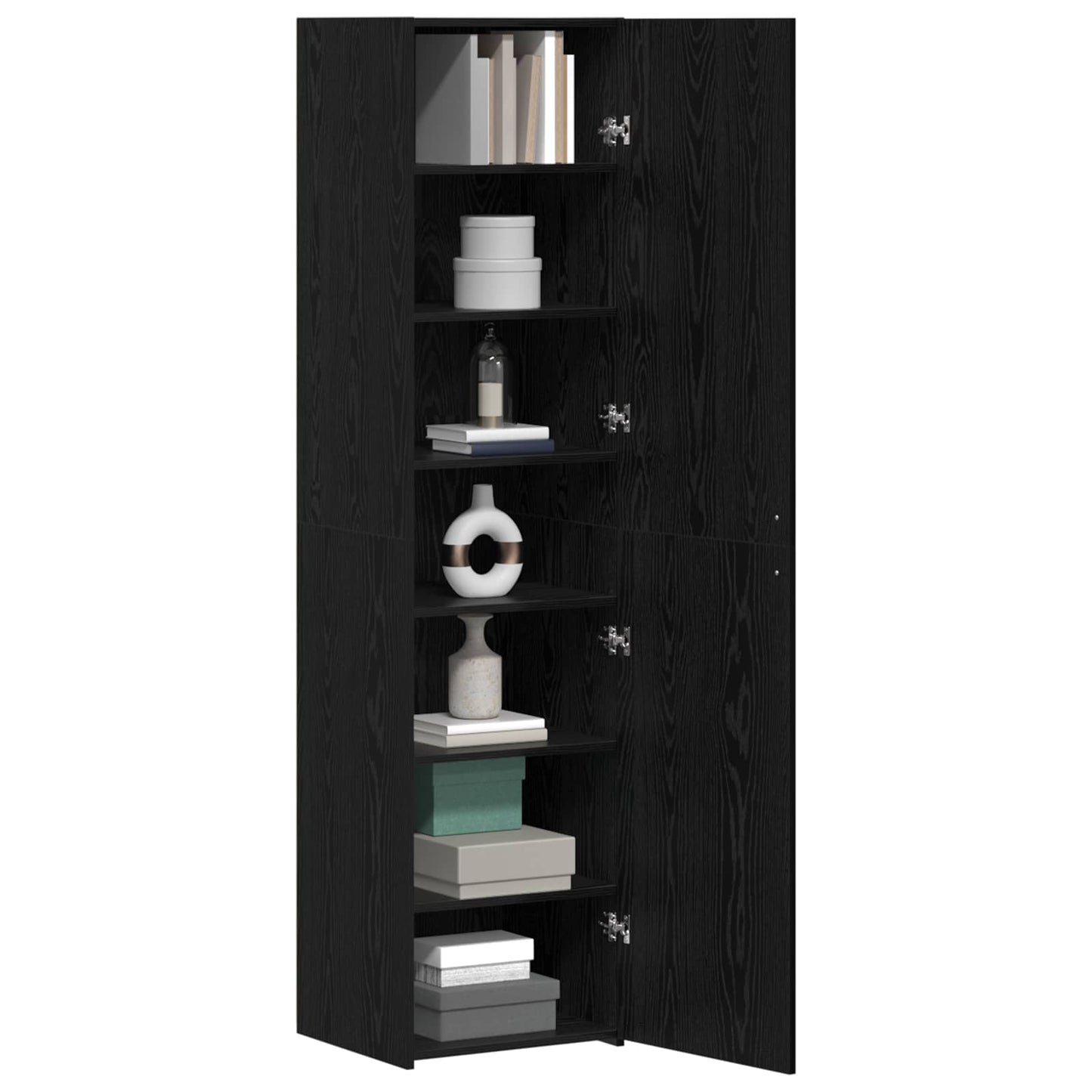 vidaXL Highboard Black Oak 45 x 42.5 x 185 cm