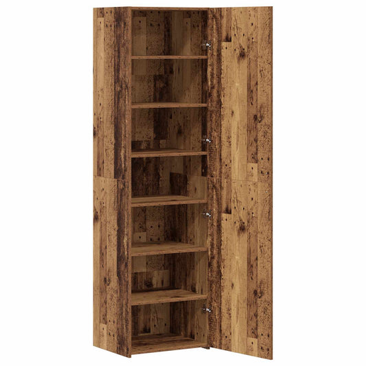 vidaXL Highboard Old Wood 50 x 42.5 x 185 cm