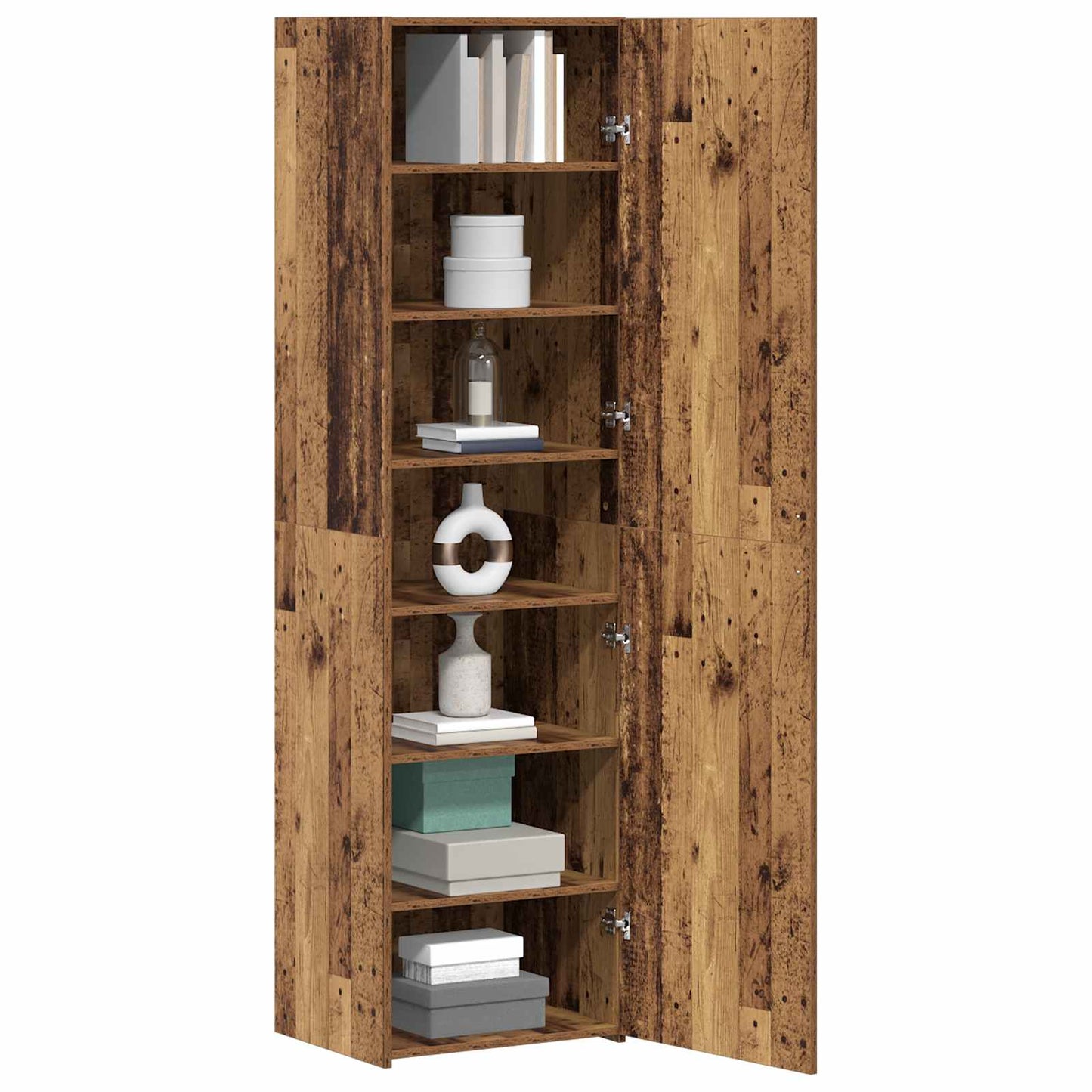vidaXL Highboard Old Wood 50 x 42.5 x 185 cm