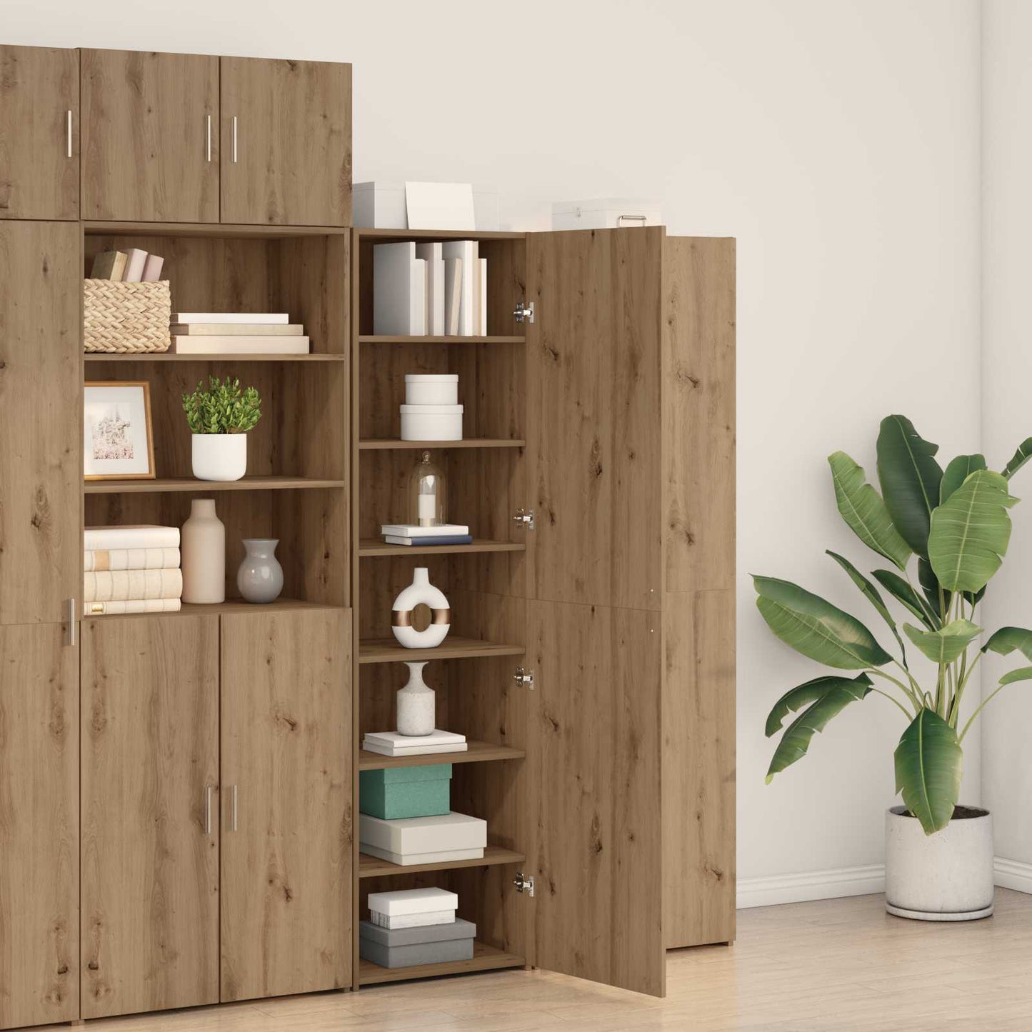 vidaXL Highboard Artisan Oak 50 x 42.5 x 185 cm