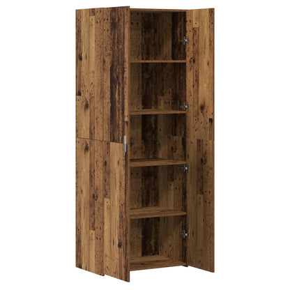 vidaXL Highboard Old Wood 70 x 42.5 x 185 cm