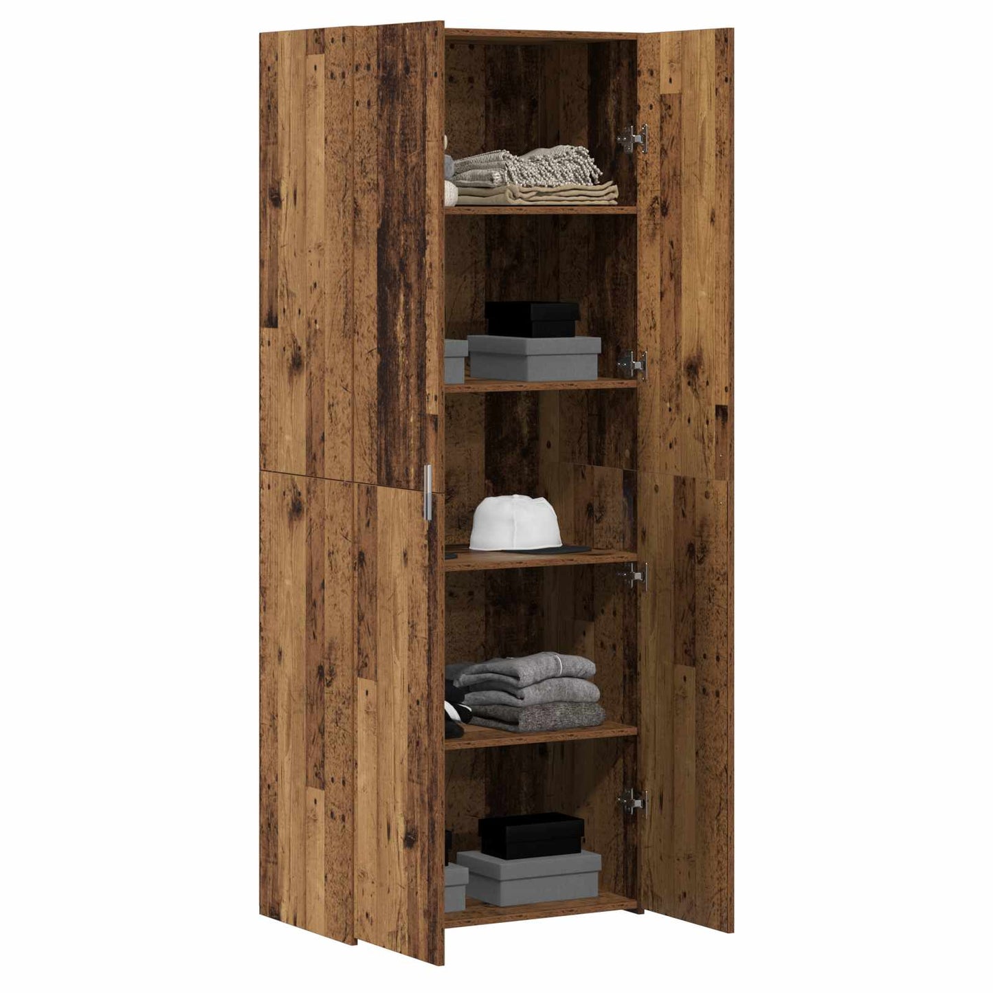 vidaXL Highboard Old Wood 70 x 42.5 x 185 cm