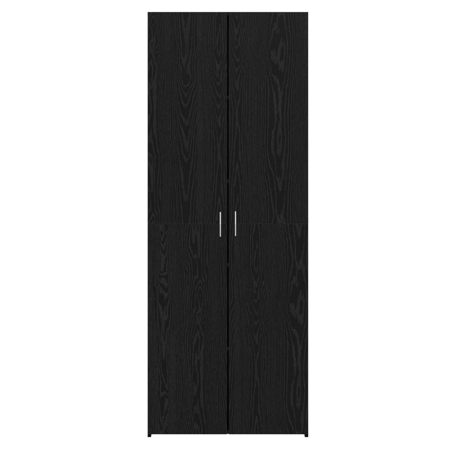 vidaXL Highboard 2 pcs Black Oak 70 x 42.5 x 185 cm