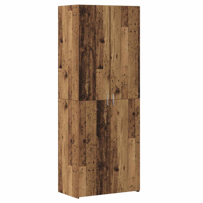 vidaXL Highboard 2 pcs Old Wood 70 x 42.5 x 185 cm