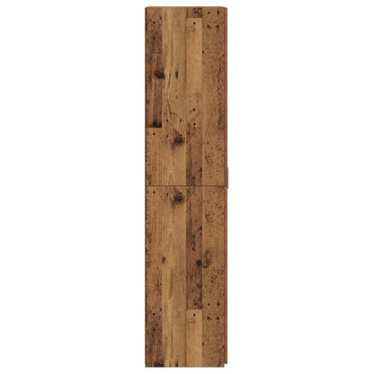 vidaXL Highboard 2 pcs Old Wood 70 x 42.5 x 185 cm