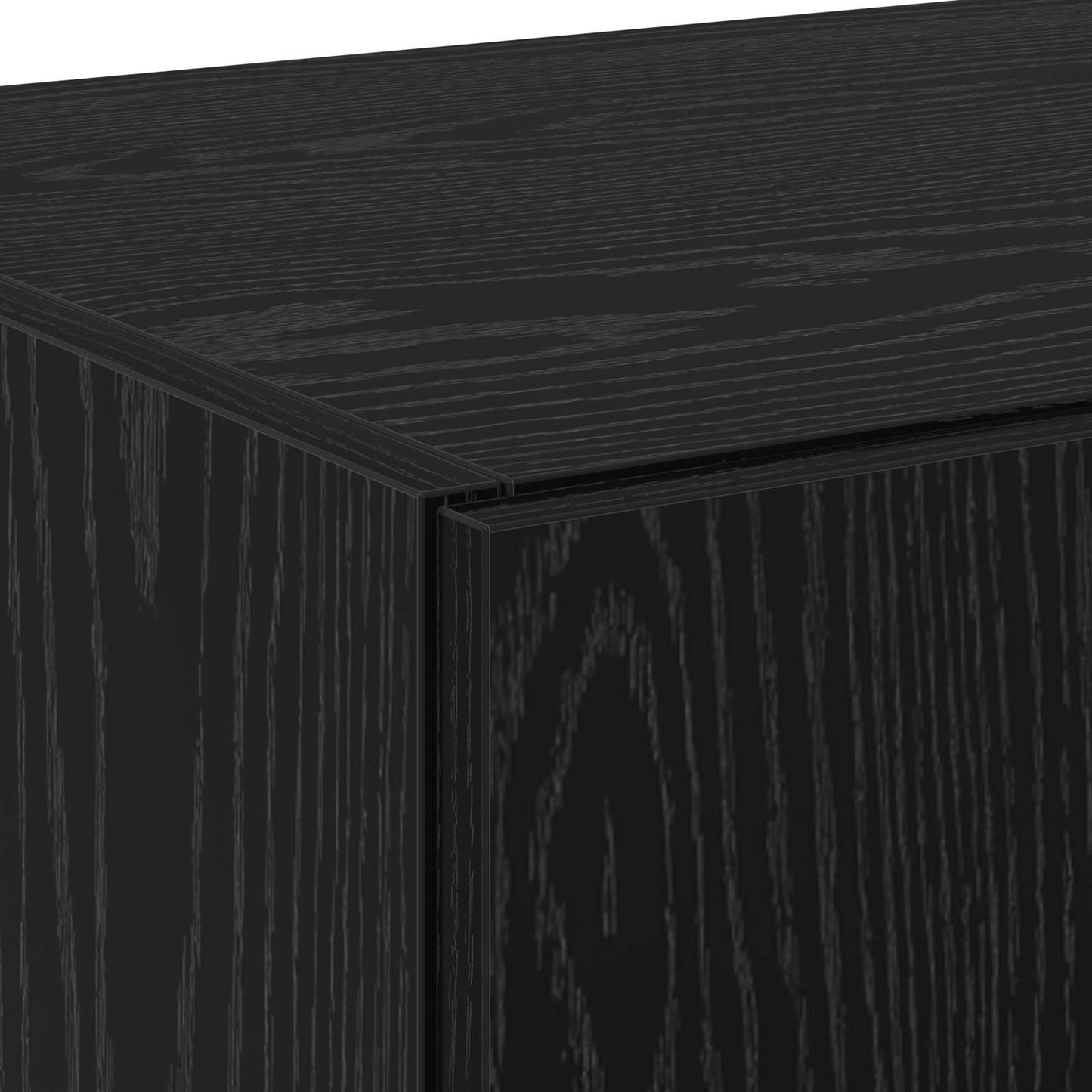 vidaXL Highboard Black Oak 70 x 42.5 x 185 cm