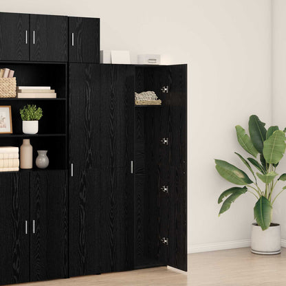 vidaXL Highboard Black Oak 70 x 42.5 x 185 cm
