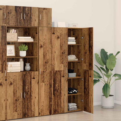vidaXL Highboard Old Wood 80 x 42 x 185 cm