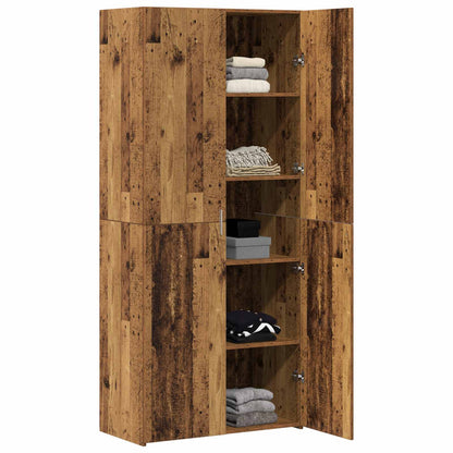 vidaXL Highboard Old Wood 80 x 42 x 185 cm