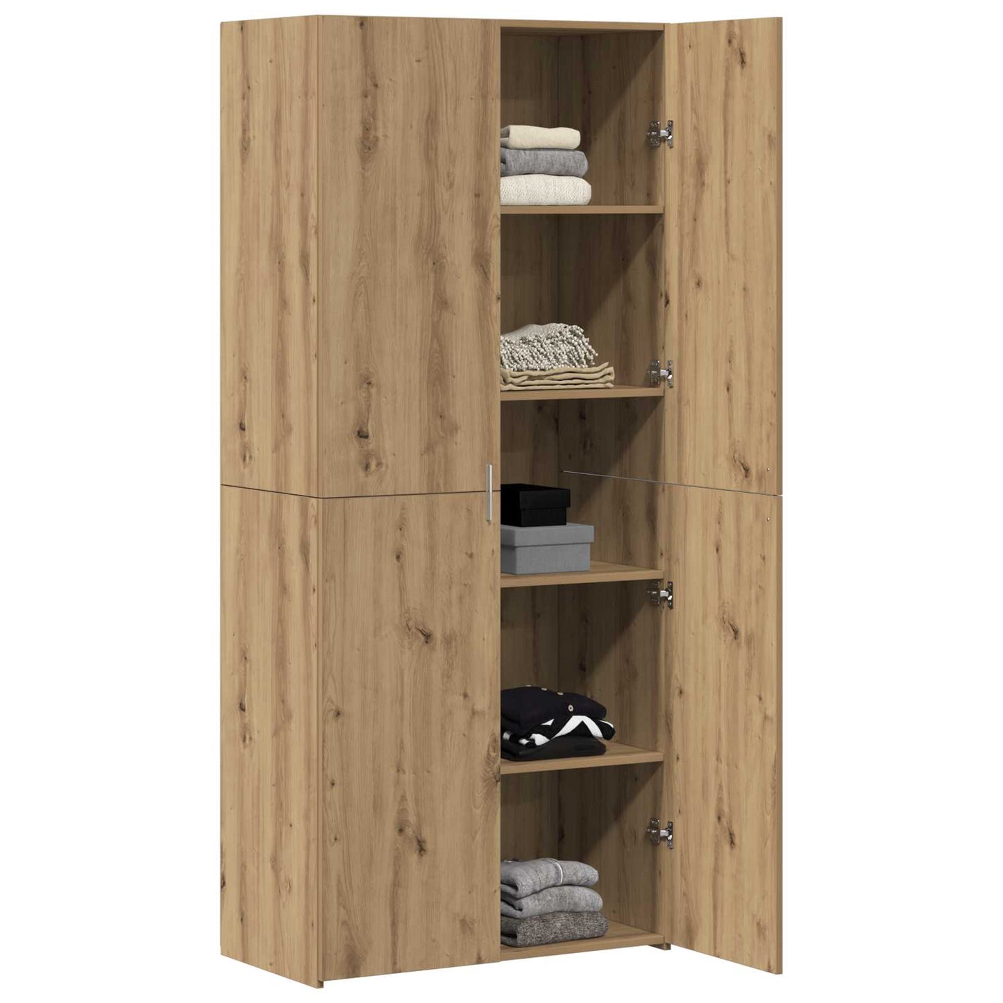 vidaXL Highboard 2 pcs Artisan Oak 80 x 42 x 185 cm