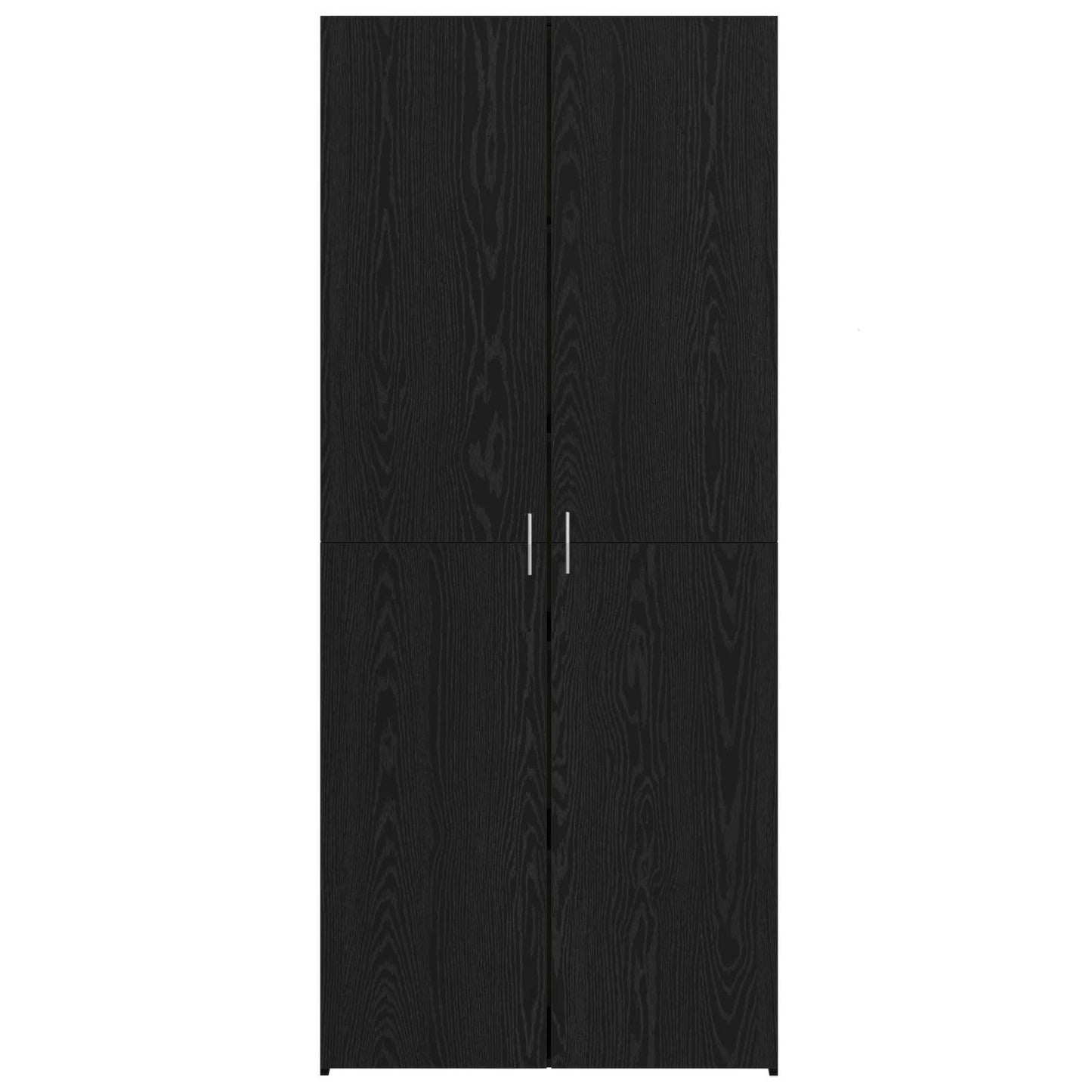 vidaXL Highboard Black Oak 80 x 42 x 185 cm
