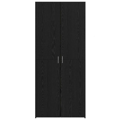 vidaXL Highboard Black Oak 80 x 42 x 185 cm