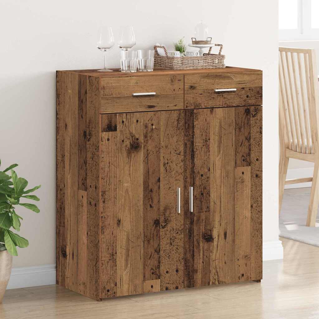 vidaXL Storage Cabinet Old Wood 80 x 42.5 x 93 cm