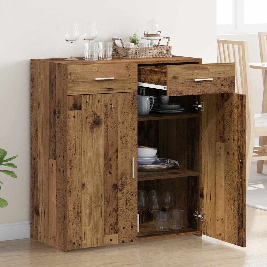 vidaXL Storage Cabinet Old Wood 80 x 42.5 x 93 cm