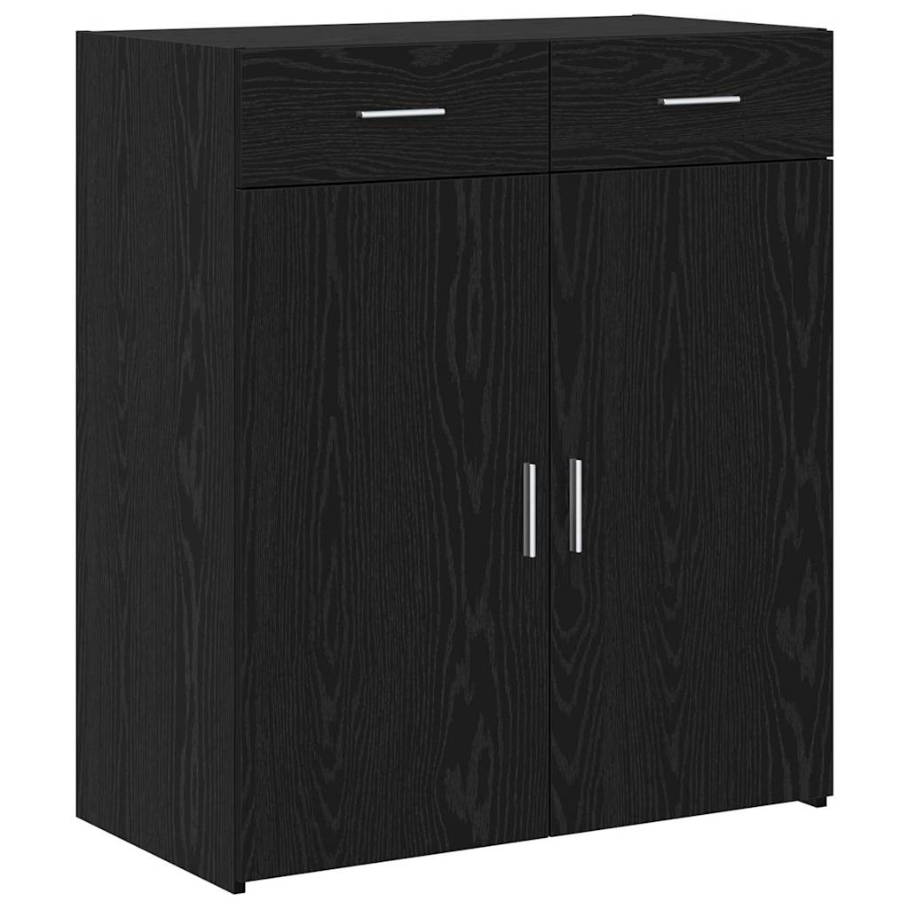 vidaXL Storage Cabinet Black Oak 80 x 42.5 x 93 cm