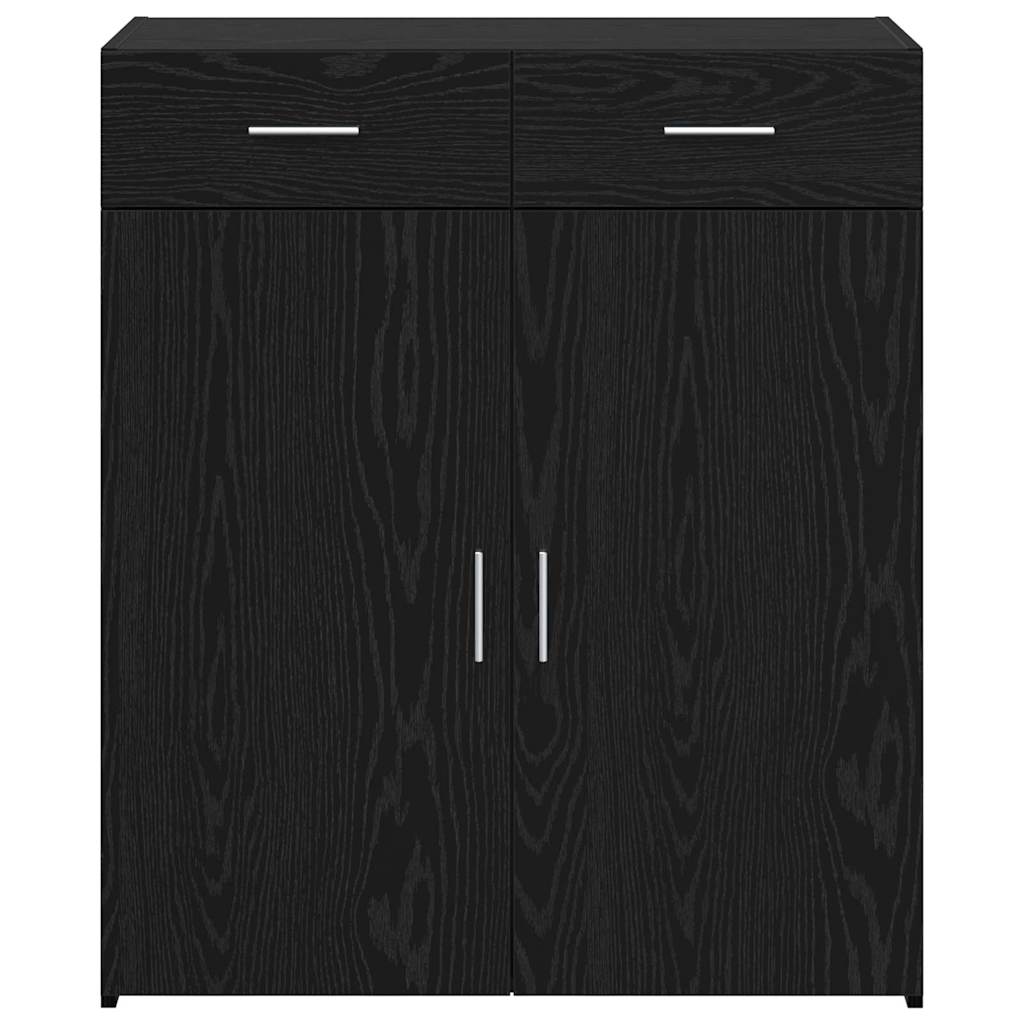 vidaXL Storage Cabinet Black Oak 80 x 42.5 x 93 cm