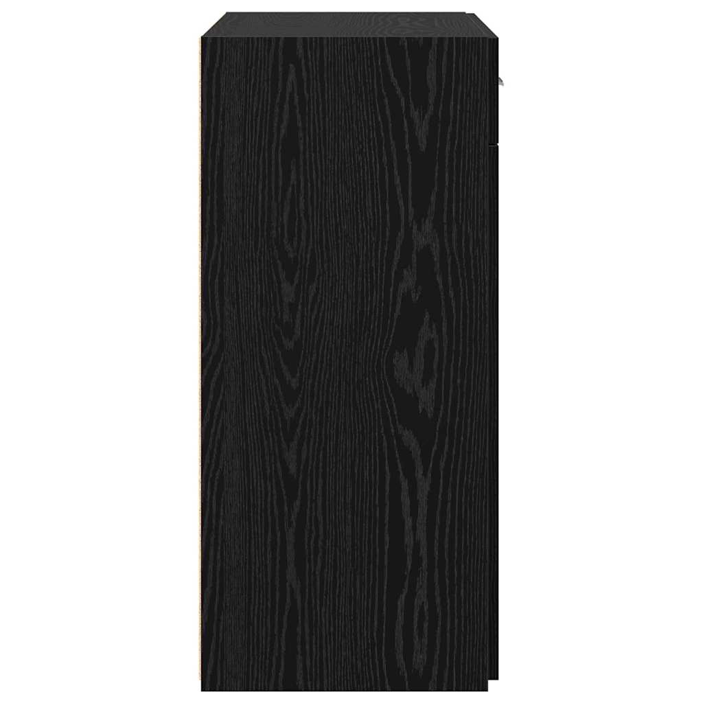 vidaXL Storage Cabinet Black Oak 80 x 42.5 x 93 cm
