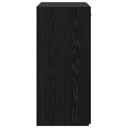 vidaXL Storage Cabinet Black Oak 80 x 42.5 x 93 cm