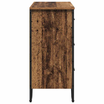 vidaXL Chest of Drawers with Drawer 2 pcs Old Wood 91 x 35.5 x 74.5 cm