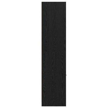 vidaXL Apothecary Cabinet Pattern Pattern 30 x 41 x 174.5 cm Black Oak