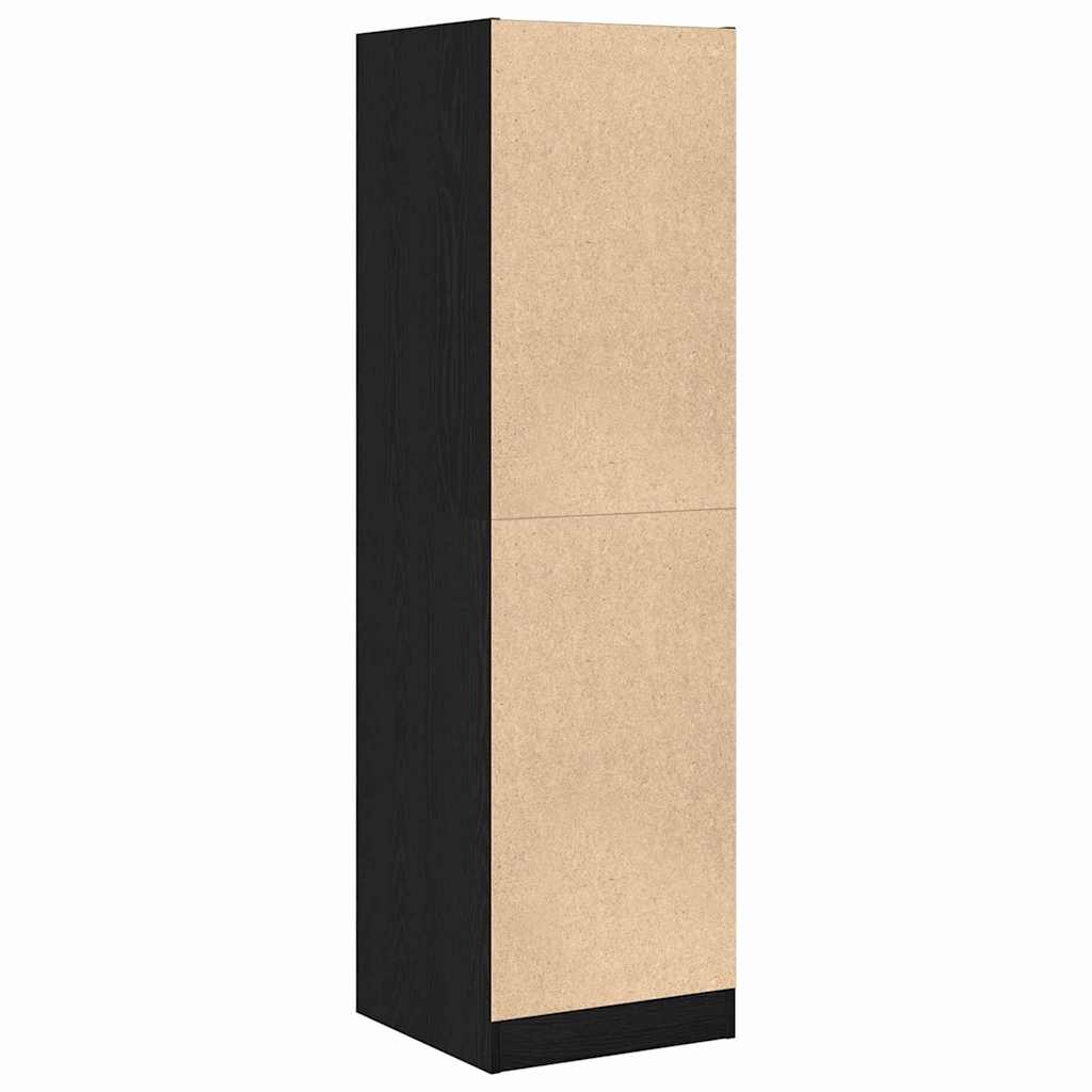 vidaXL Apothecary Cabinet Pattern Pattern 40 x 41 x 144.5 cm Black Oak