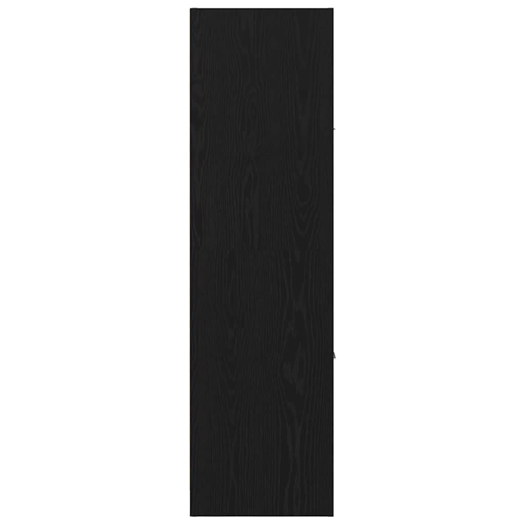 vidaXL Apothecary Cabinet Pattern Pattern 40 x 41 x 144.5 cm Black Oak