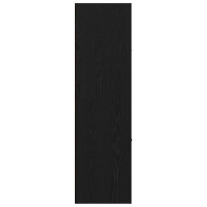 vidaXL Apothecary Cabinet Pattern Pattern 40 x 41 x 144.5 cm Black Oak