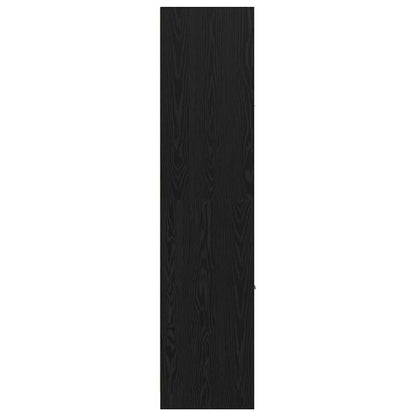 vidaXL Apothecary Cabinet Black oak 40 x 41 x 174.5 cm Engineered wood