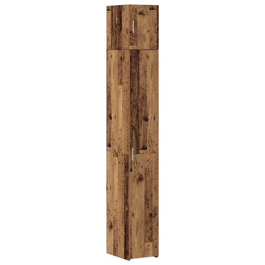 vidaXL 2-piece Storage Cabinet with Shelves 2 pcs Old Wood
