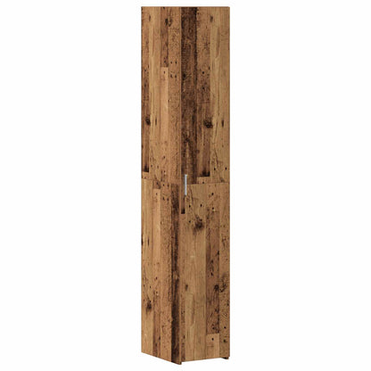 vidaXL 2-piece Storage Cabinet with Shelves 2 pcs Old Wood