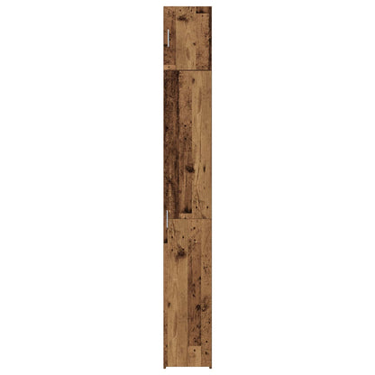 vidaXL 2-piece Storage Cabinet with Shelves 2 pcs Old Wood