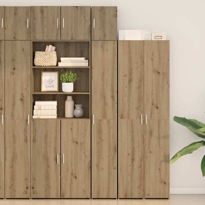 vidaXL Storage Cabinet with Shelves Artisan Oak 30 x 42.5 x 225 cm