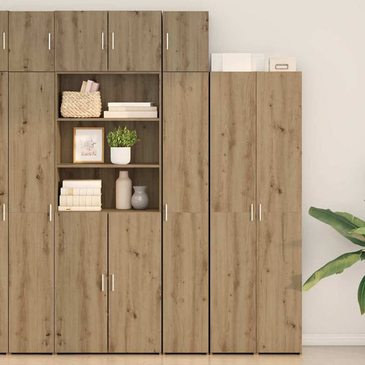 vidaXL Storage Cabinet with Shelves Artisan Oak 30 x 42.5 x 225 cm