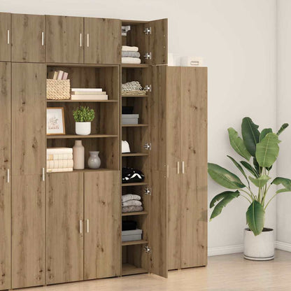 vidaXL Storage Cabinet with Shelves Artisan Oak 30 x 42.5 x 225 cm