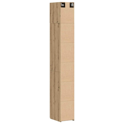 vidaXL Storage Cabinet with Shelves Artisan Oak 30 x 42.5 x 225 cm
