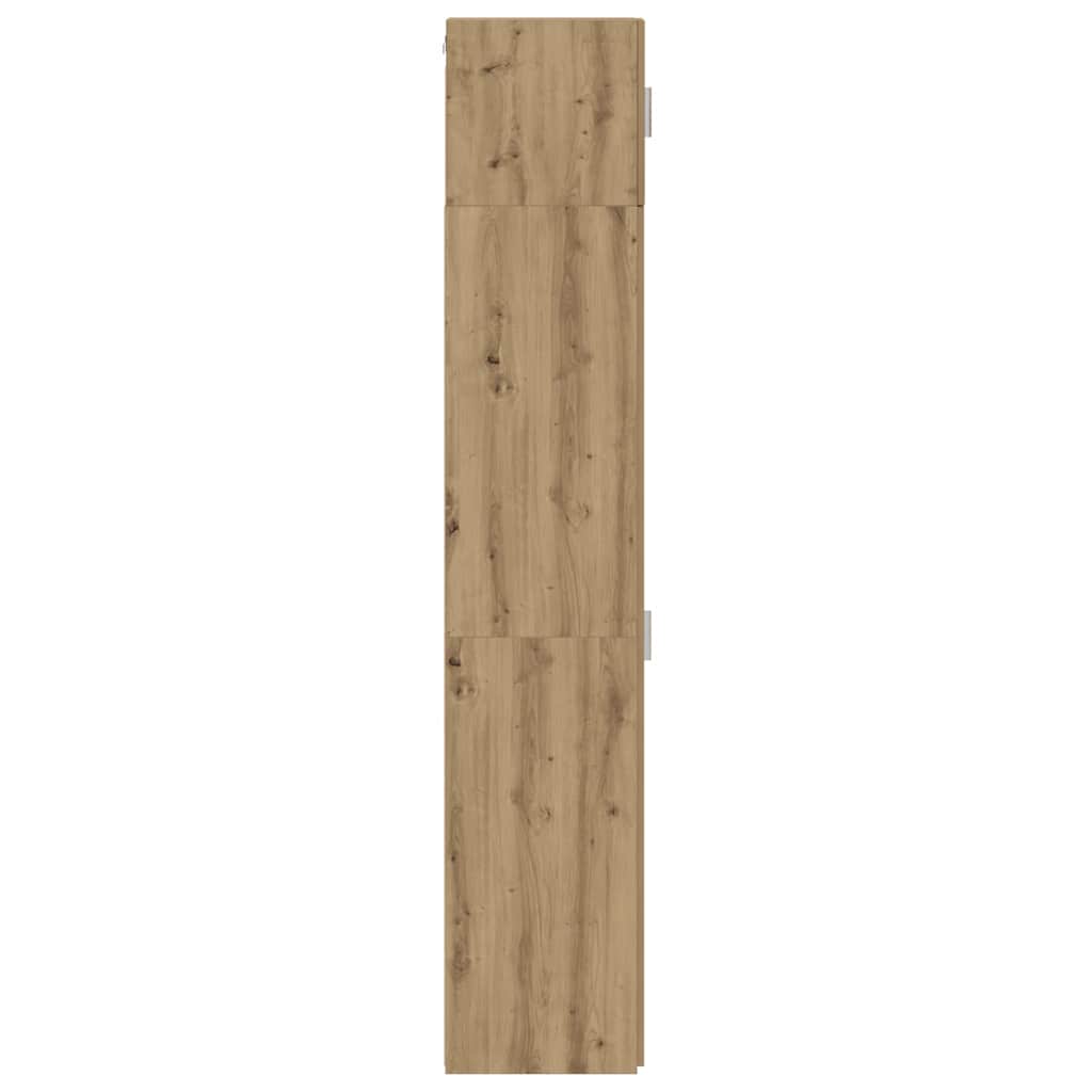 vidaXL Storage Cabinet with Shelves Artisan Oak 30 x 42.5 x 225 cm
