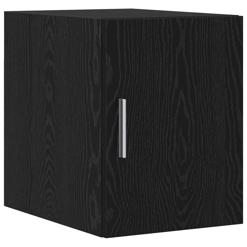 vidaXL 2-piece Storage Cabinet with Shelves 2 pcs Black Oak