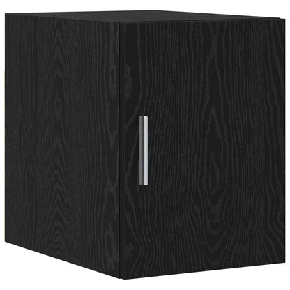 vidaXL 2-piece Storage Cabinet with Shelves 2 pcs Black Oak