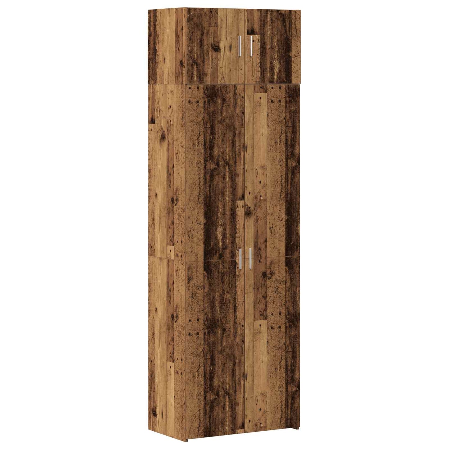 vidaXL Storage Cabinet 2 pcs Old Wood 70 x 42.5 x 185 cm