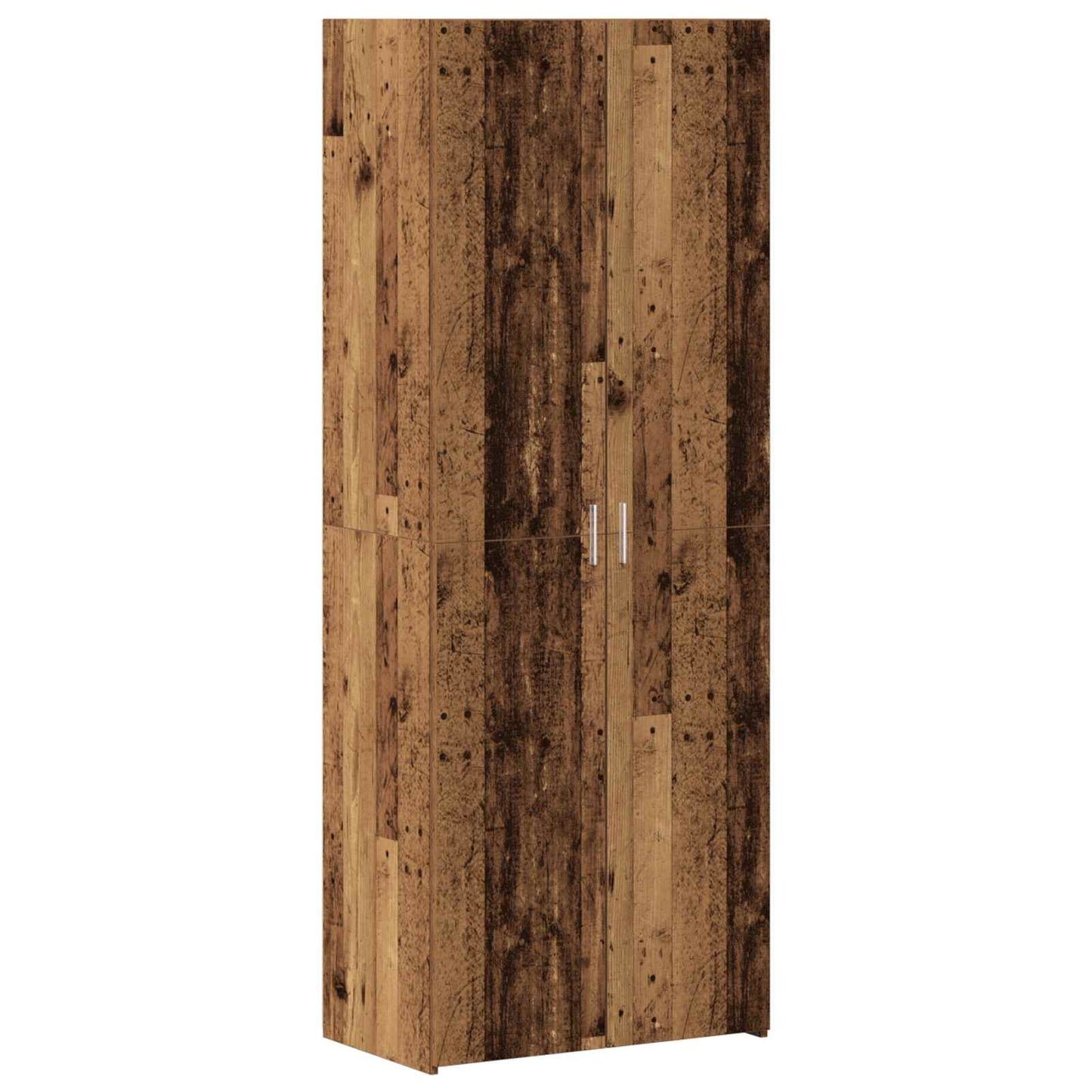 vidaXL Storage Cabinet 2 pcs Old Wood 70 x 42.5 x 185 cm