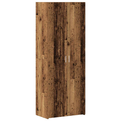 vidaXL Storage Cabinet 2 pcs Old Wood 70 x 42.5 x 185 cm