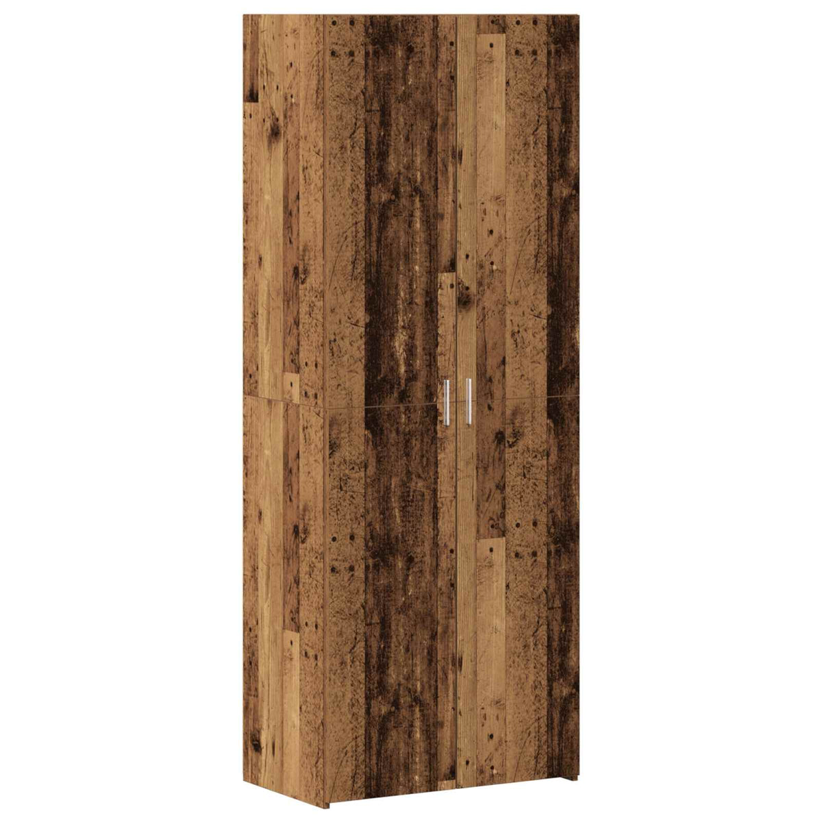 vidaXL Storage Cabinet 2 pcs Old Wood 70 x 42.5 x 185 cm