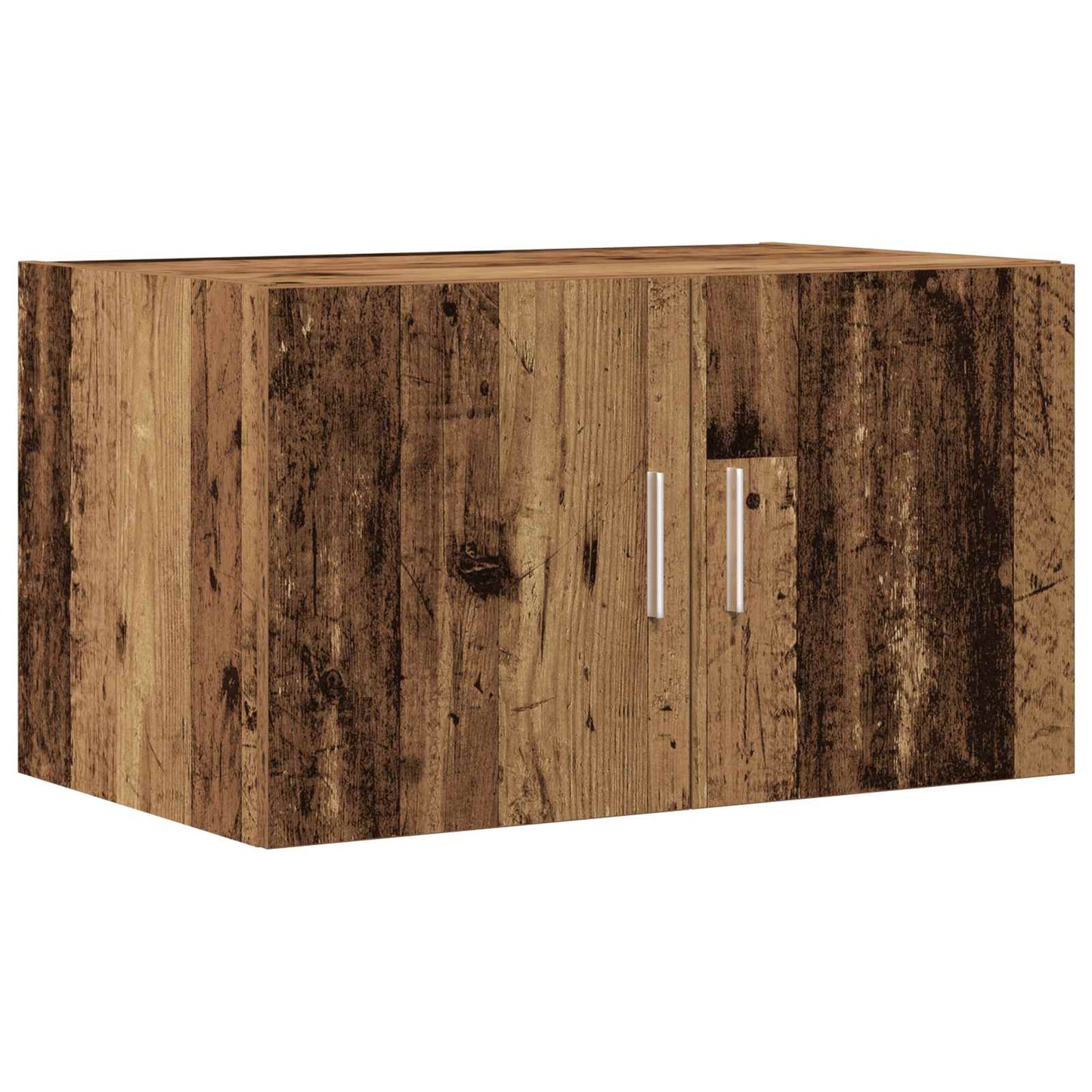 vidaXL Storage Cabinet 2 pcs Old Wood 70 x 42.5 x 185 cm