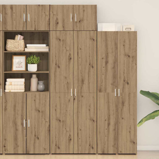 vidaXL Storage Cabinet 2 pcs Artisan Oak 70 x 42.5 x 225 cm