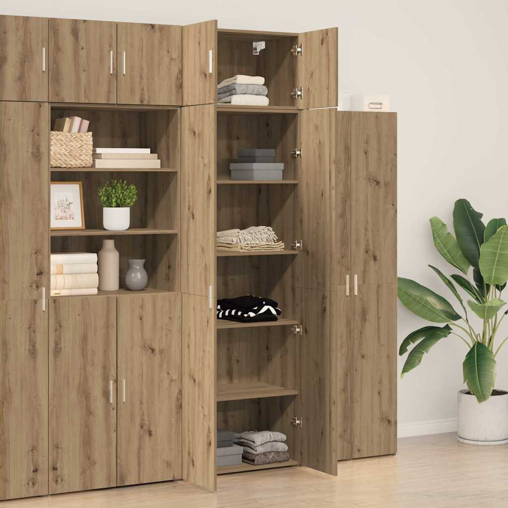 vidaXL Storage Cabinet 2 pcs Artisan Oak 70 x 42.5 x 225 cm