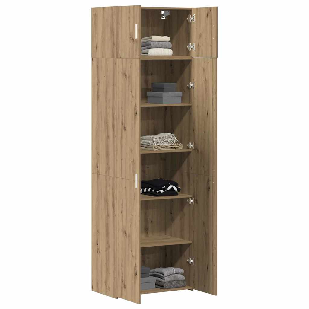 vidaXL Storage Cabinet 2 pcs Artisan Oak 70 x 42.5 x 225 cm